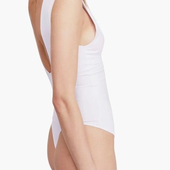 Intimately Free People Keep It Sleek Bodysuit White L NWT - Picture 4 of 14